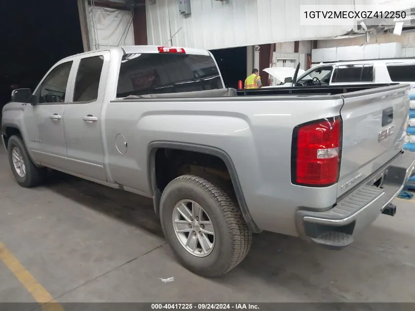 2016 GMC Sierra K1500 Sle VIN: 1GTV2MECXGZ412250 Lot: 40417225