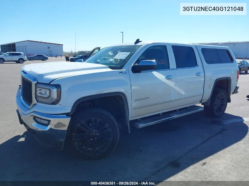 2016 GMC Sierra 1500 K1500 Slt VIN: 3GTU2NEC4GG121048 Lot: 40436351