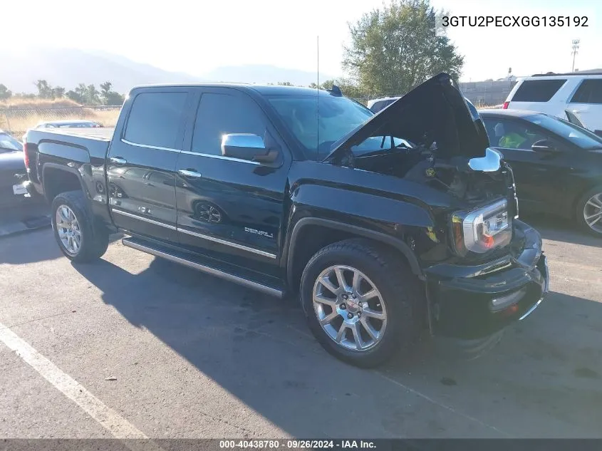 3GTU2PECXGG135192 2016 GMC Sierra 1500 K1500 Denali