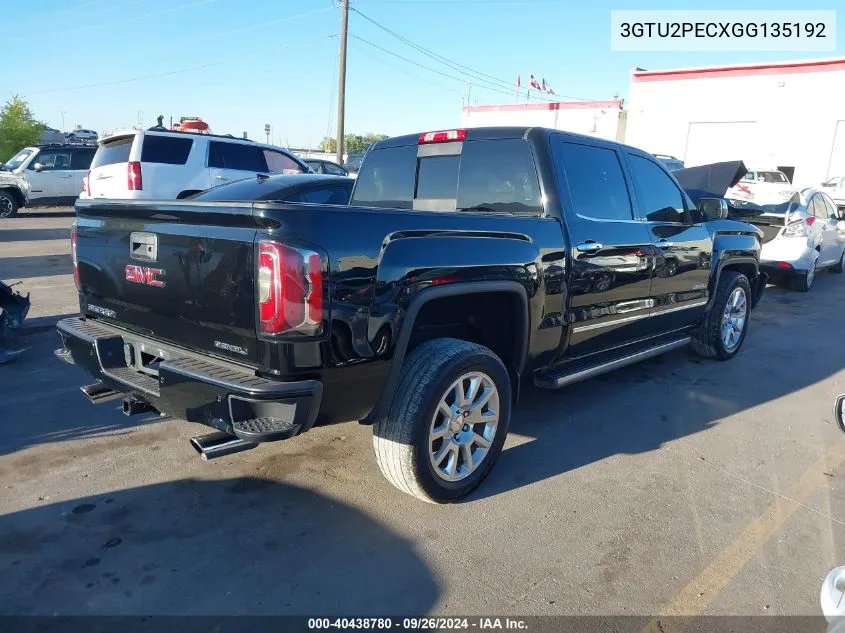 3GTU2PECXGG135192 2016 GMC Sierra 1500 K1500 Denali