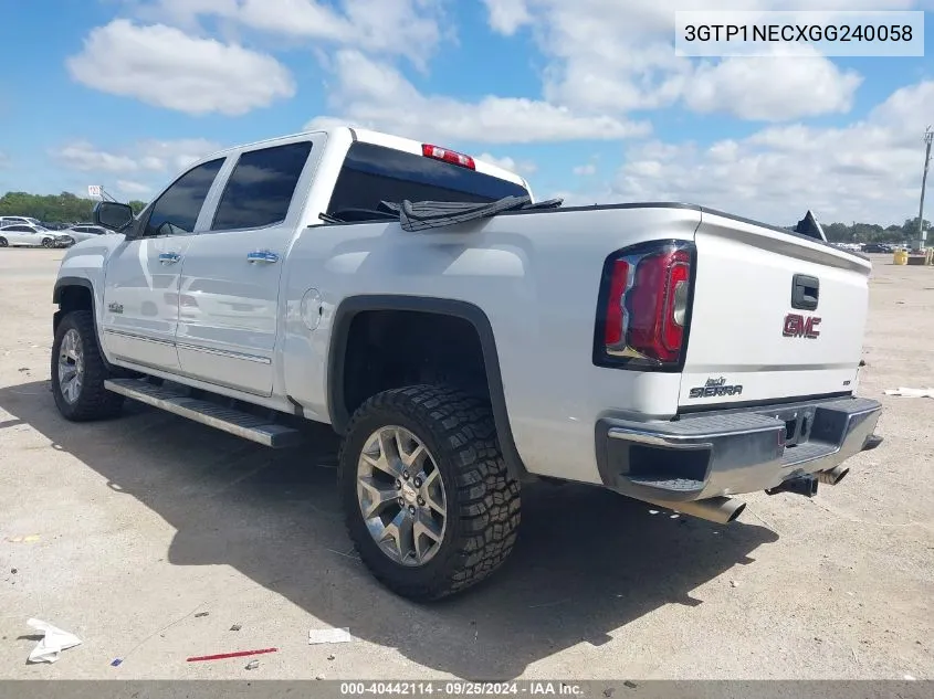 3GTP1NECXGG240058 2016 GMC Sierra 1500 Slt