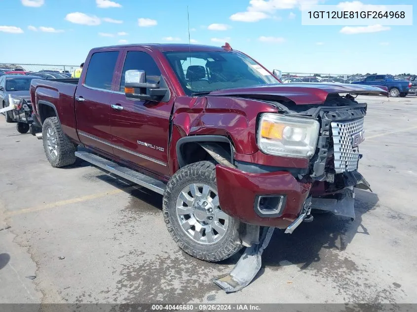 2016 GMC Sierra 2500Hd Denali VIN: 1GT12UE81GF264968 Lot: 40446680