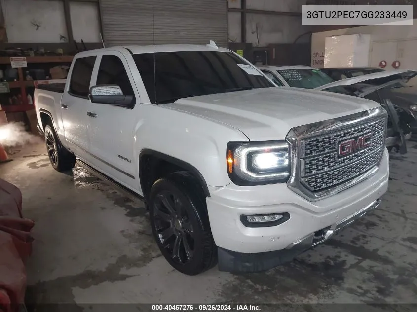 2016 GMC Sierra 1500 Denali VIN: 3GTU2PEC7GG233449 Lot: 40457276