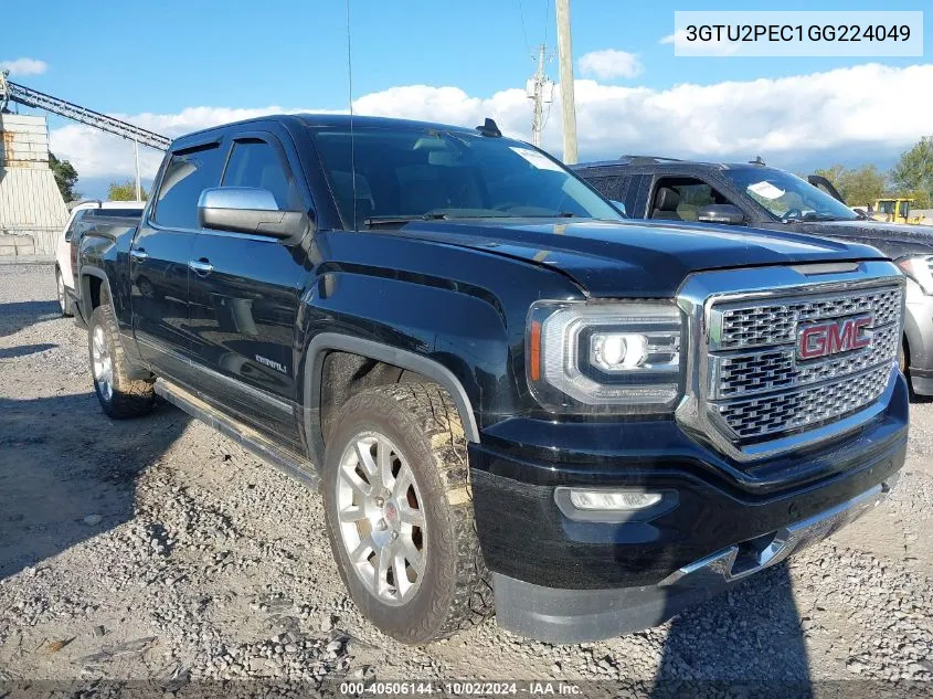 2016 GMC Sierra 1500 Denali VIN: 3GTU2PEC1GG224049 Lot: 40506144