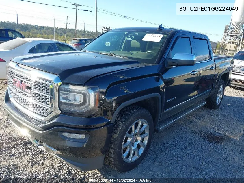 2016 GMC Sierra 1500 Denali VIN: 3GTU2PEC1GG224049 Lot: 40506144