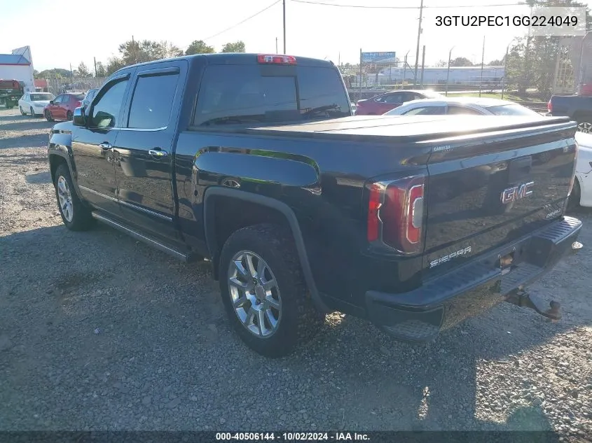 2016 GMC Sierra 1500 Denali VIN: 3GTU2PEC1GG224049 Lot: 40506144