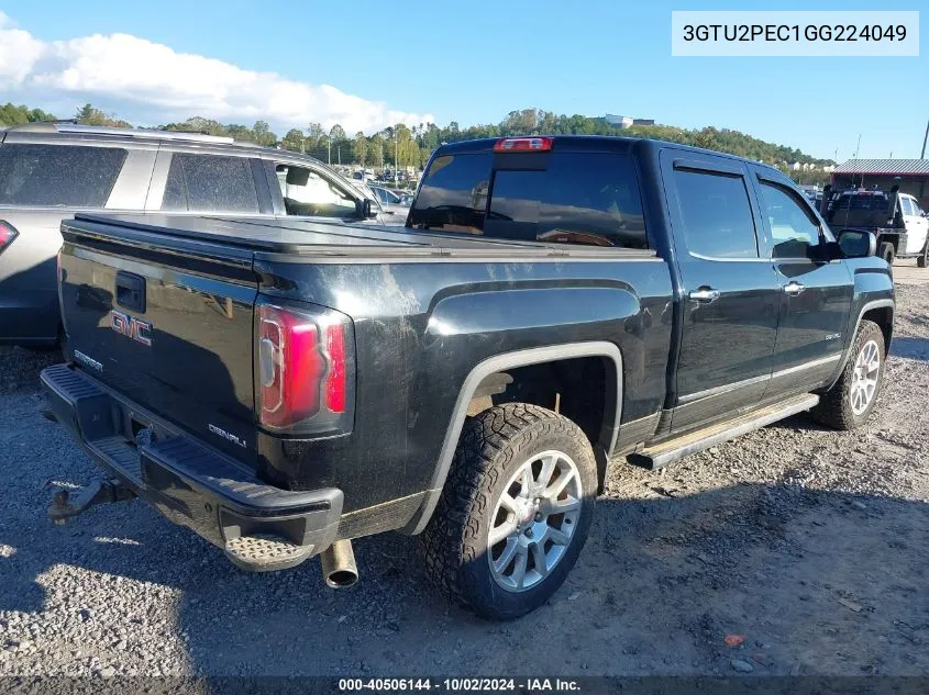 2016 GMC Sierra 1500 Denali VIN: 3GTU2PEC1GG224049 Lot: 40506144