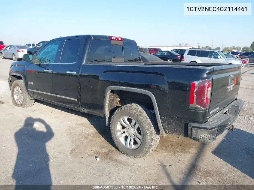 2016 GMC Sierra 1500 Slt VIN: 1GTV2NEC4GZ114461 Lot: 40507363