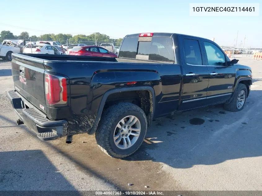 2016 GMC Sierra 1500 Slt VIN: 1GTV2NEC4GZ114461 Lot: 40507363