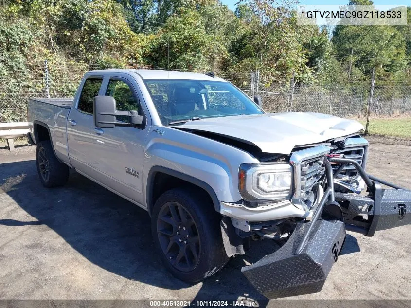 2016 GMC Sierra 1500 Sle VIN: 1GTV2MEC9GZ118533 Lot: 40513021