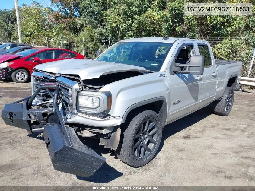 2016 GMC Sierra 1500 Sle VIN: 1GTV2MEC9GZ118533 Lot: 40513021