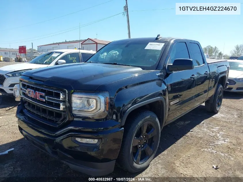 2016 GMC Sierra 1500 VIN: 1GTV2LEH4GZ224670 Lot: 40532987