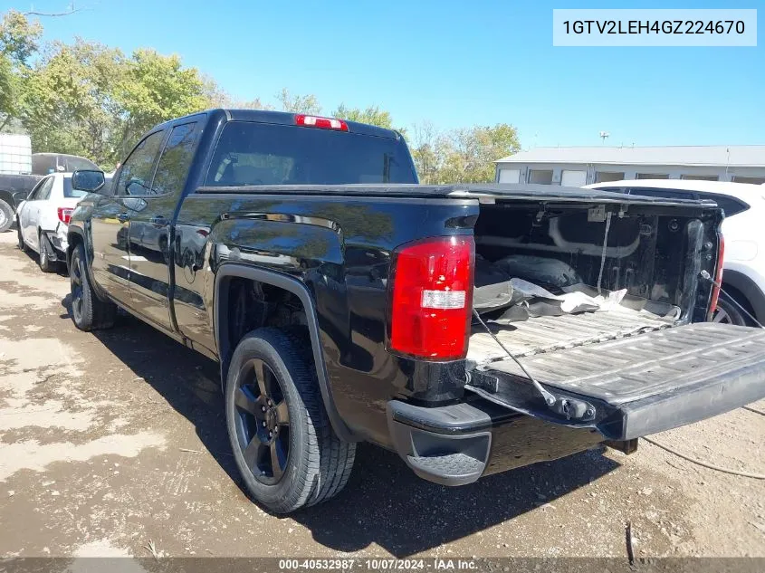 2016 GMC Sierra 1500 VIN: 1GTV2LEH4GZ224670 Lot: 40532987