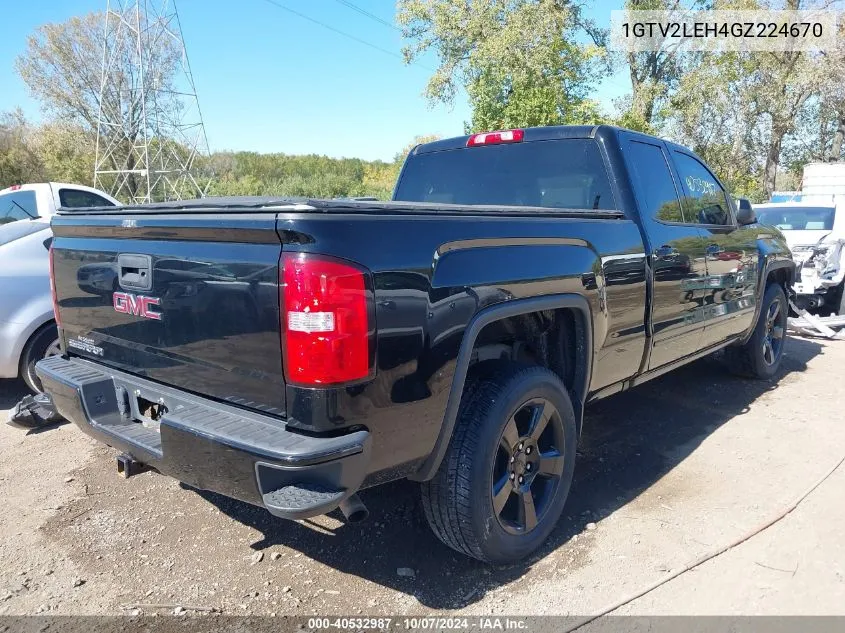 2016 GMC Sierra 1500 VIN: 1GTV2LEH4GZ224670 Lot: 40532987