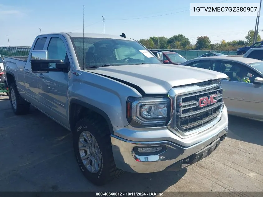 2016 GMC Sierra 1500 Sle VIN: 1GTV2MEC7GZ380907 Lot: 40540012