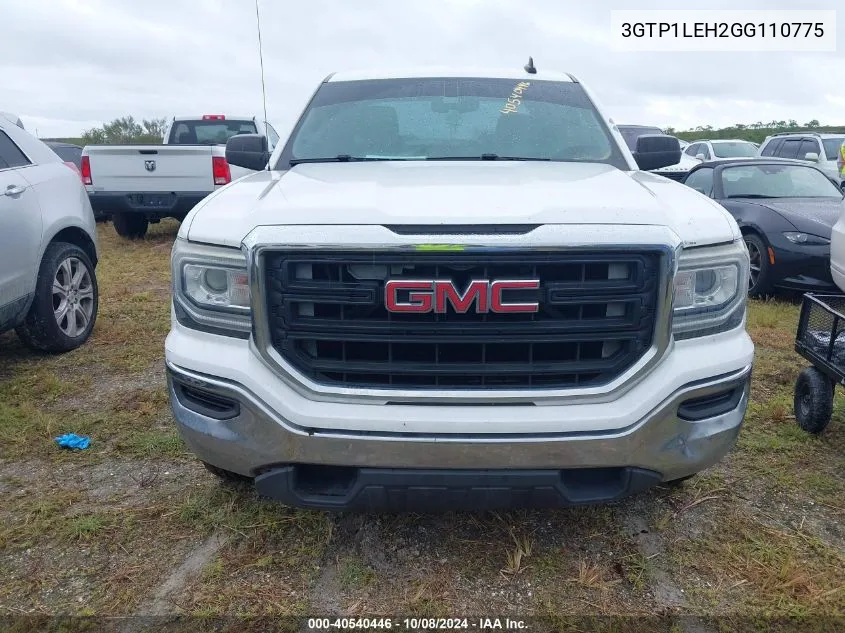 2016 GMC Sierra C1500 VIN: 3GTP1LEH2GG110775 Lot: 40540446