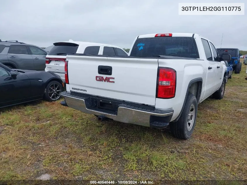 2016 GMC Sierra C1500 VIN: 3GTP1LEH2GG110775 Lot: 40540446