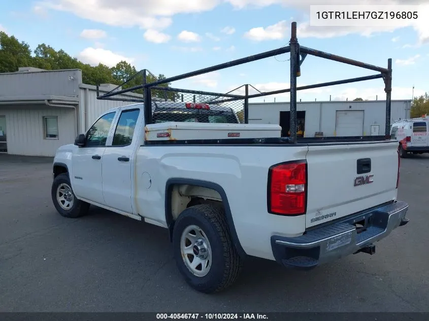 2016 GMC Sierra C1500 VIN: 1GTR1LEH7GZ196805 Lot: 40546747