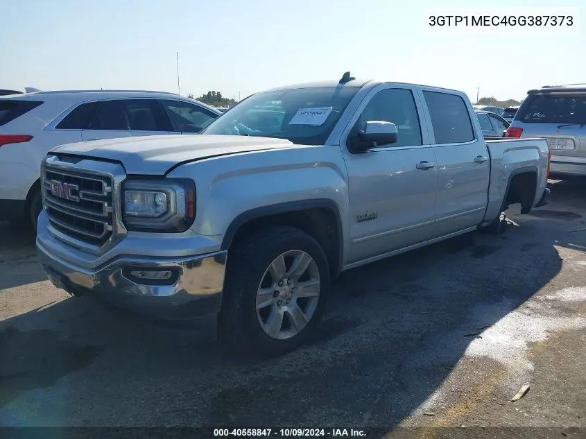 2016 GMC Sierra 1500 Sle VIN: 3GTP1MEC4GG387373 Lot: 40558847