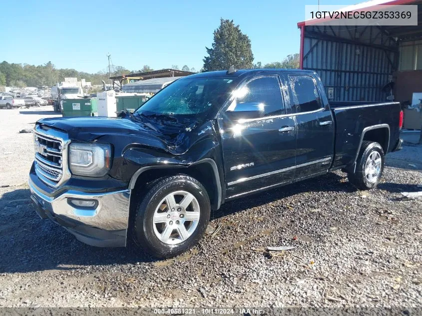 2016 GMC Sierra 1500 Slt VIN: 1GTV2NEC5GZ353369 Lot: 40581321