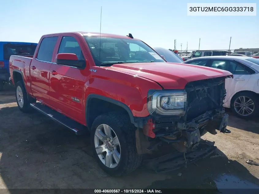 2016 GMC Sierra 1500 Sle VIN: 3GTU2MEC6GG333718 Lot: 40600567