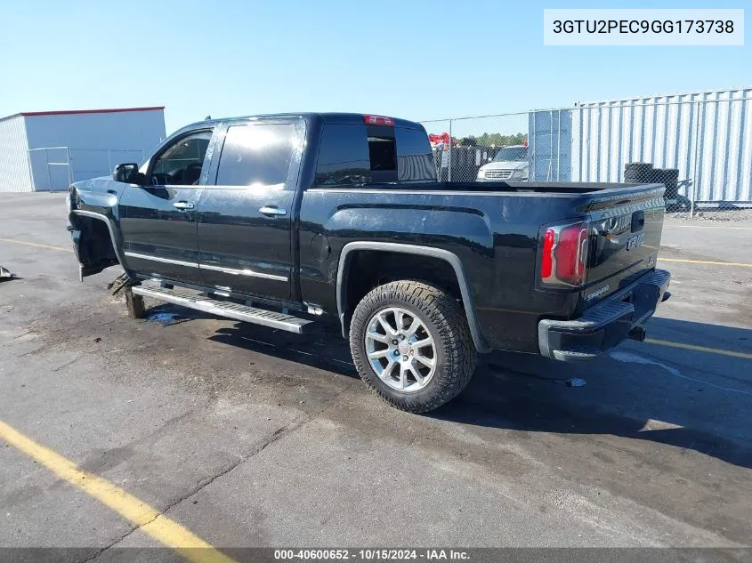 2016 GMC Sierra 1500 Denali VIN: 3GTU2PEC9GG173738 Lot: 40600652