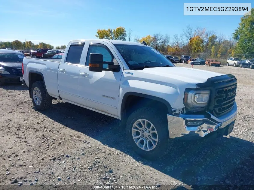 2016 GMC Sierra 1500 Sle VIN: 1GTV2MEC5GZ293894 Lot: 40603701