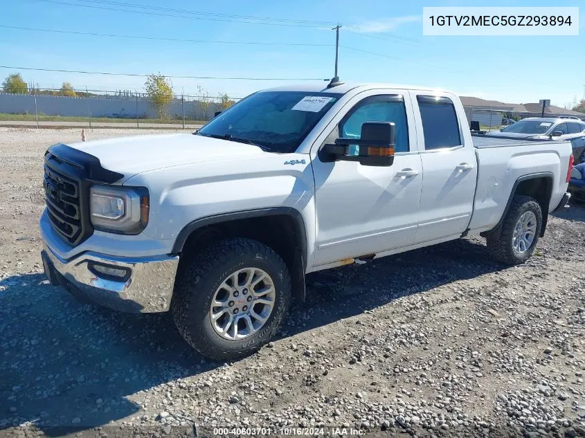 2016 GMC Sierra 1500 Sle VIN: 1GTV2MEC5GZ293894 Lot: 40603701