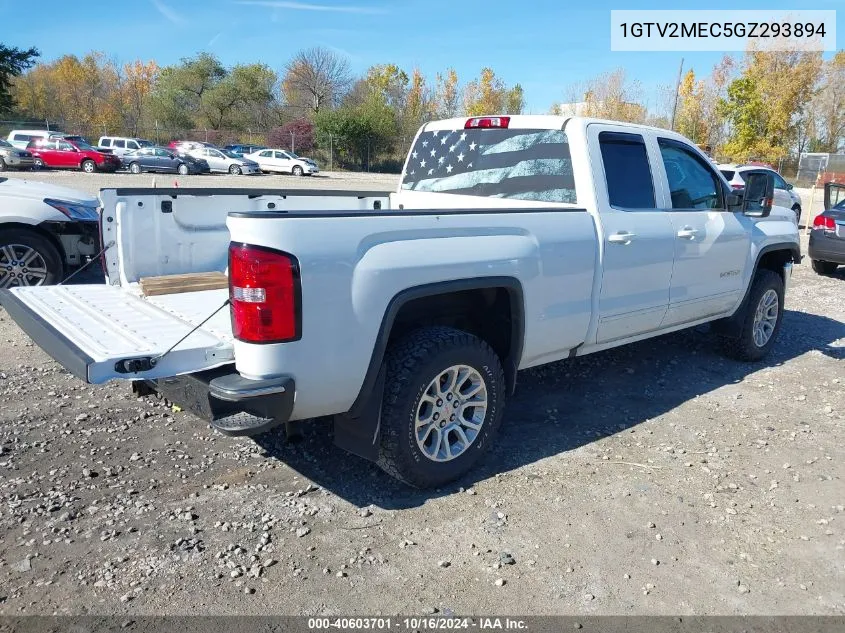 2016 GMC Sierra 1500 Sle VIN: 1GTV2MEC5GZ293894 Lot: 40603701