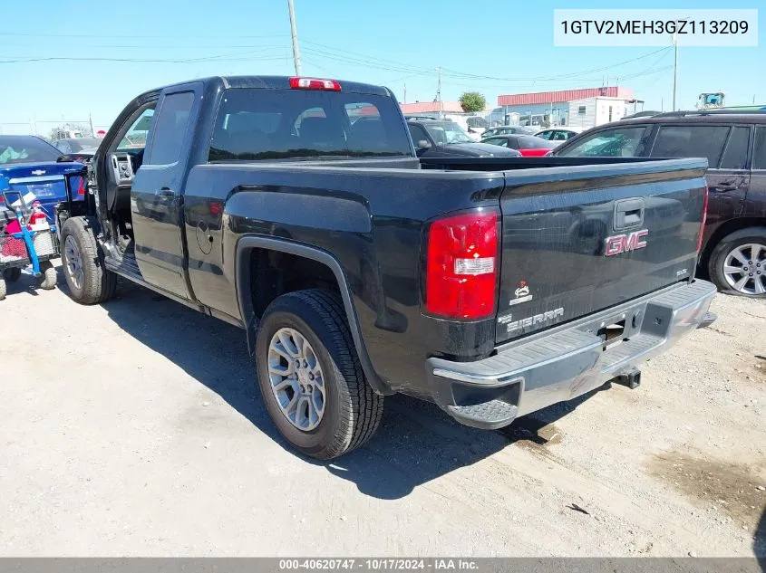 2016 GMC Sierra 1500 Sle VIN: 1GTV2MEH3GZ113209 Lot: 40620747