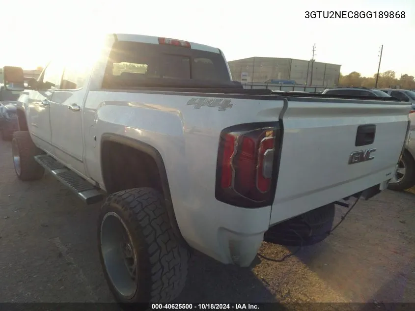 3GTU2NEC8GG189868 2016 GMC Sierra 1500 Slt