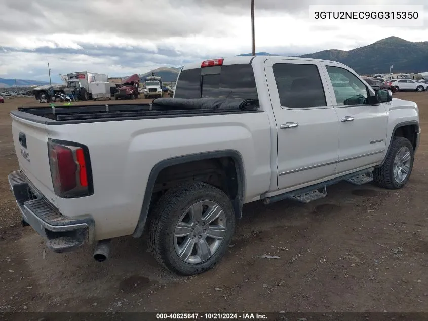 3GTU2NEC9GG315350 2016 GMC Sierra 1500 Slt