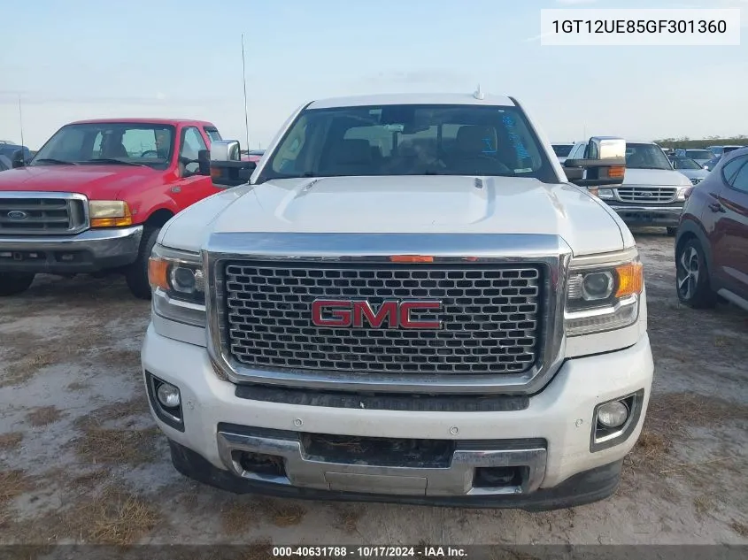 2016 GMC Sierra 2500Hd Denali VIN: 1GT12UE85GF301360 Lot: 40631788