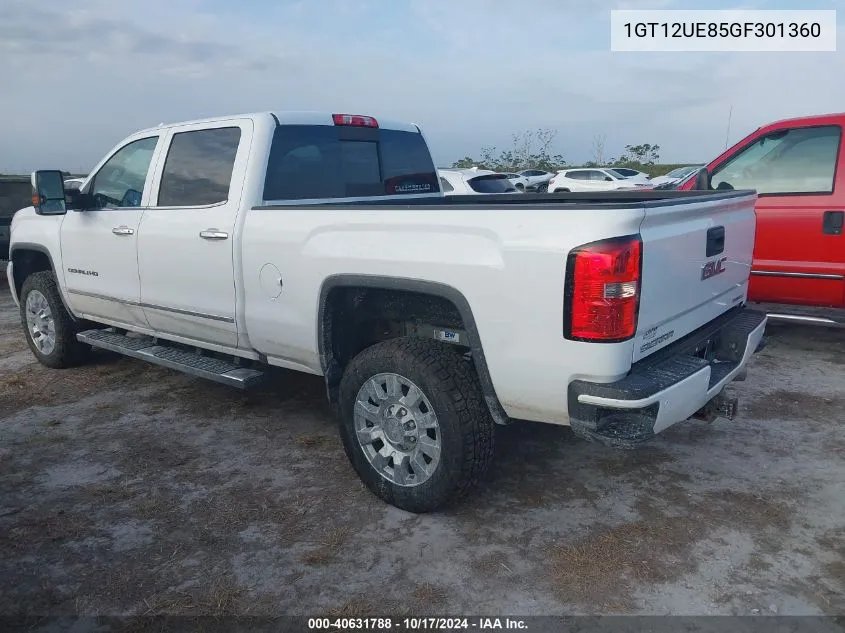 2016 GMC Sierra 2500Hd Denali VIN: 1GT12UE85GF301360 Lot: 40631788