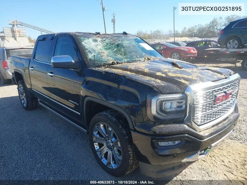 2016 GMC Sierra 1500 Denali VIN: 3GTU2PECXGG251895 Lot: 40633873