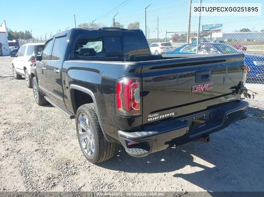 2016 GMC Sierra 1500 Denali VIN: 3GTU2PECXGG251895 Lot: 40633873