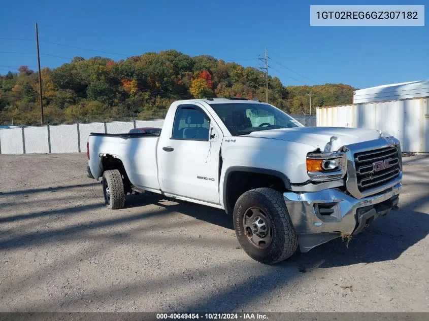 2016 GMC Sierra 2500Hd VIN: 1GT02REG6GZ307182 Lot: 40649454