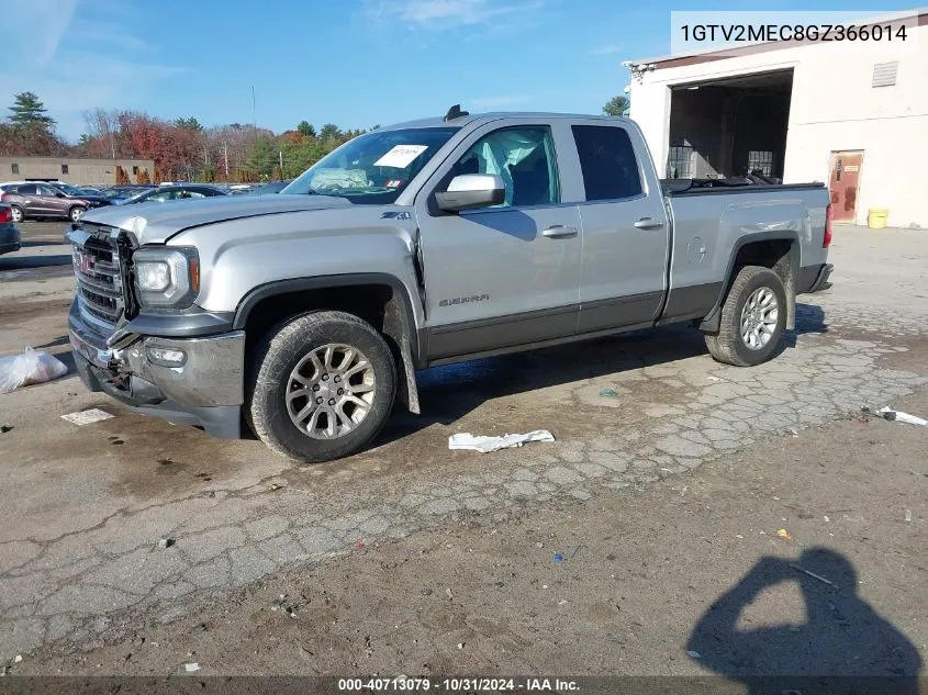 2016 GMC Sierra 1500 Sle VIN: 1GTV2MEC8GZ366014 Lot: 40713079