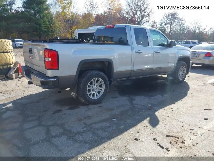 2016 GMC Sierra 1500 Sle VIN: 1GTV2MEC8GZ366014 Lot: 40713079