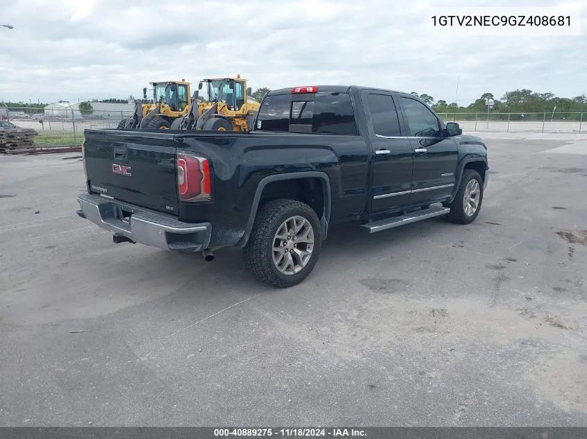 2016 GMC Sierra 1500 Slt VIN: 1GTV2NEC9GZ408681 Lot: 40889275