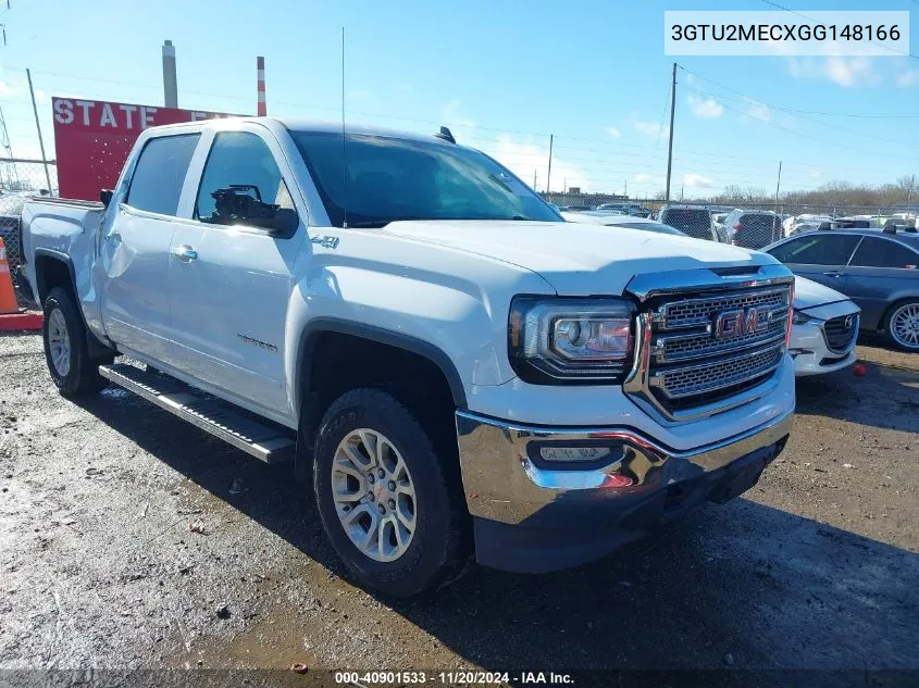 2016 GMC Sierra 1500 Sle VIN: 3GTU2MECXGG148166 Lot: 40901533