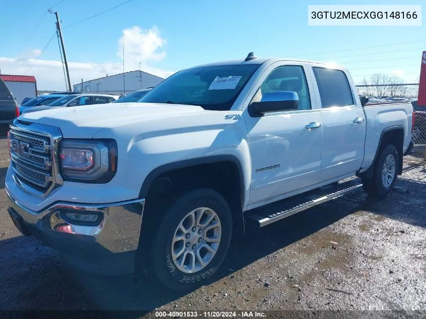 2016 GMC Sierra 1500 Sle VIN: 3GTU2MECXGG148166 Lot: 40901533