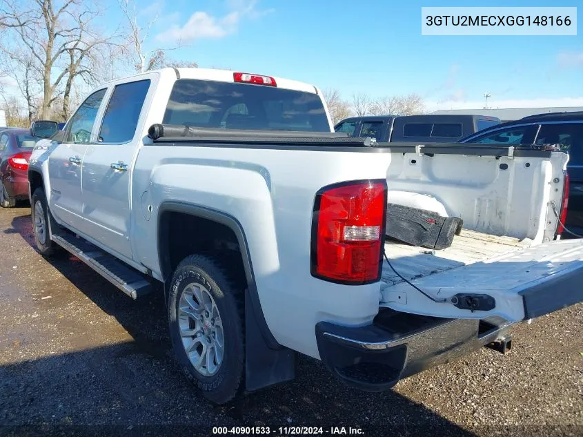 2016 GMC Sierra 1500 Sle VIN: 3GTU2MECXGG148166 Lot: 40901533