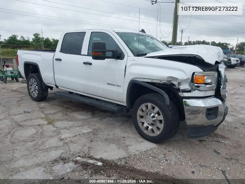 2016 GMC Sierra 2500Hd VIN: 1GT12RE89GF273222 Lot: 40907466