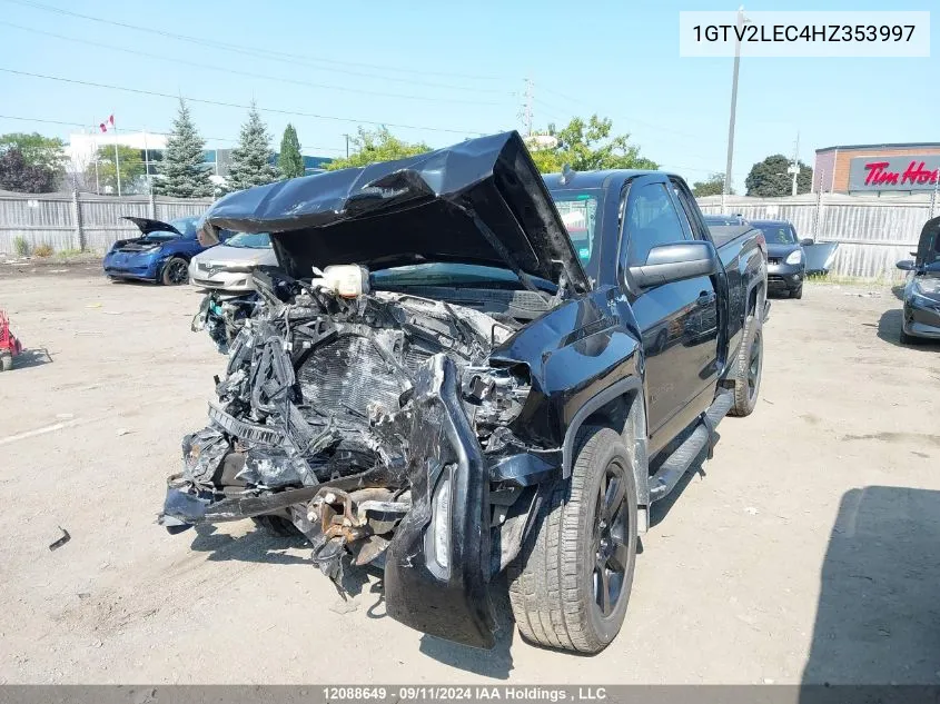 2017 GMC Sierra K1500 VIN: 1GTV2LEC4HZ353997 Lot: 12088649