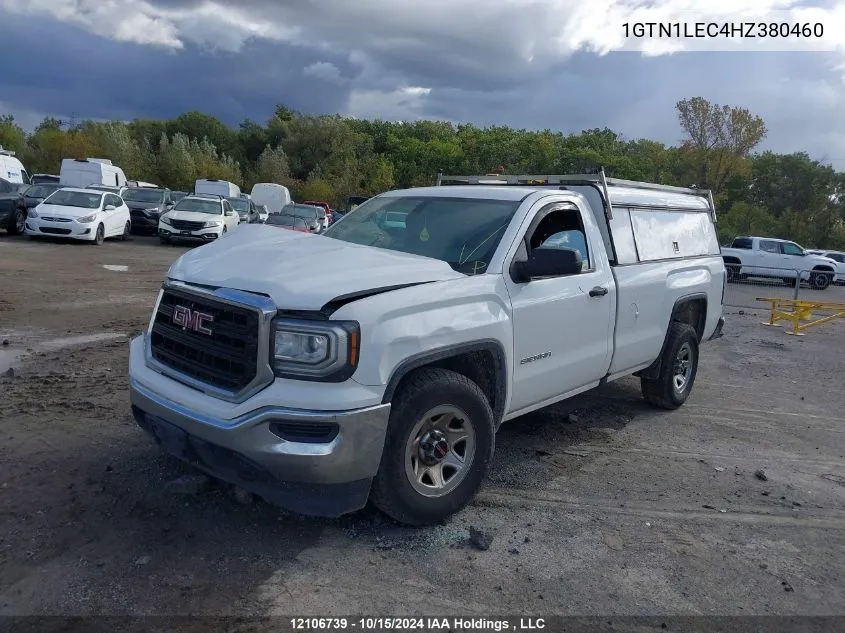 2017 GMC Sierra 1500 VIN: 1GTN1LEC4HZ380460 Lot: 12106739