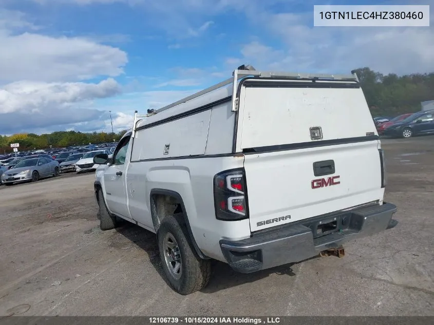 2017 GMC Sierra 1500 VIN: 1GTN1LEC4HZ380460 Lot: 12106739