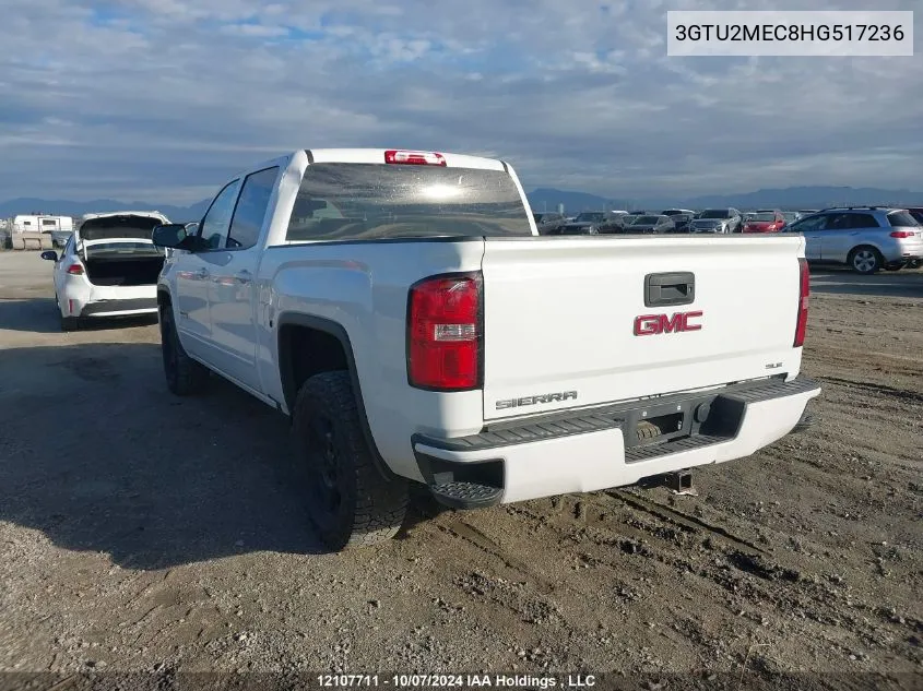 2017 GMC Sierra 1500 VIN: 3GTU2MEC8HG517236 Lot: 12107711