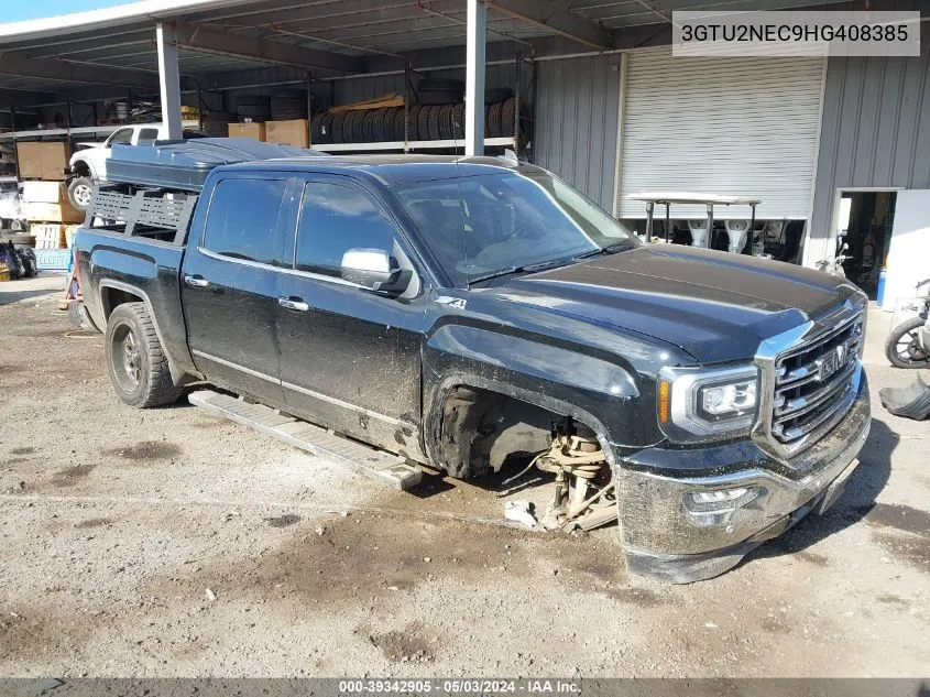 2017 GMC Sierra 1500 Slt VIN: 3GTU2NEC9HG408385 Lot: 39342905