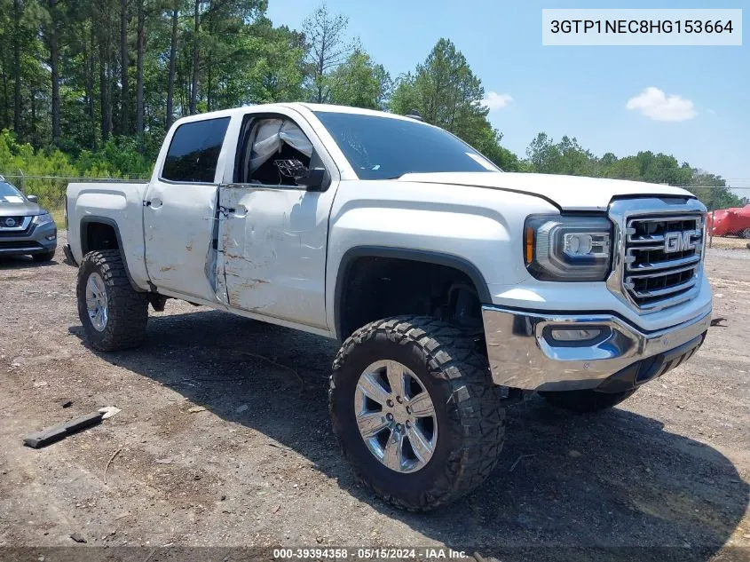 2017 GMC Sierra 1500 Slt VIN: 3GTP1NEC8HG153664 Lot: 39394358